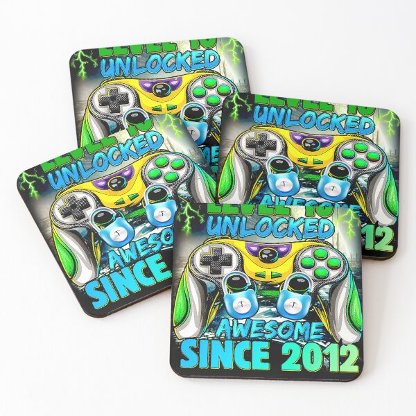Item preview, Level 10 Unlocked Awesome Since 2012 10th Birthday Gaming boy designed and sold by ospreywear.