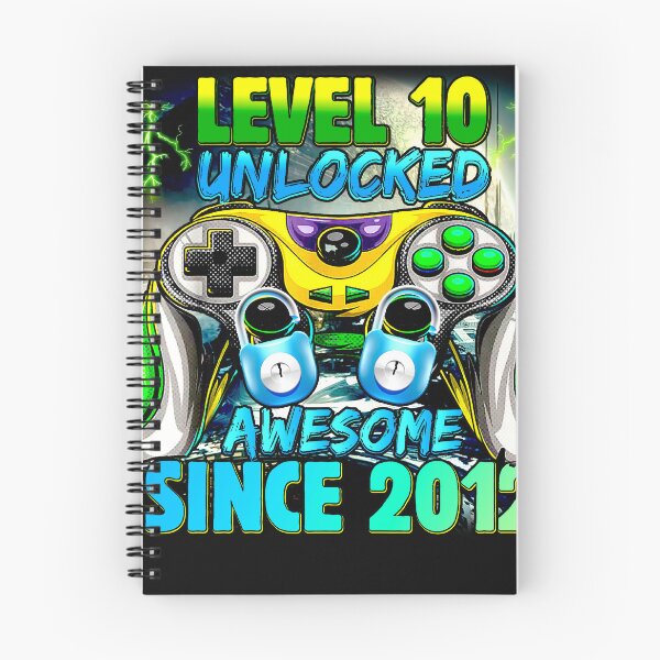 Item preview, Level 10 Unlocked Awesome Since 2012 10th Birthday Gaming boy designed and sold by ospreywear.
