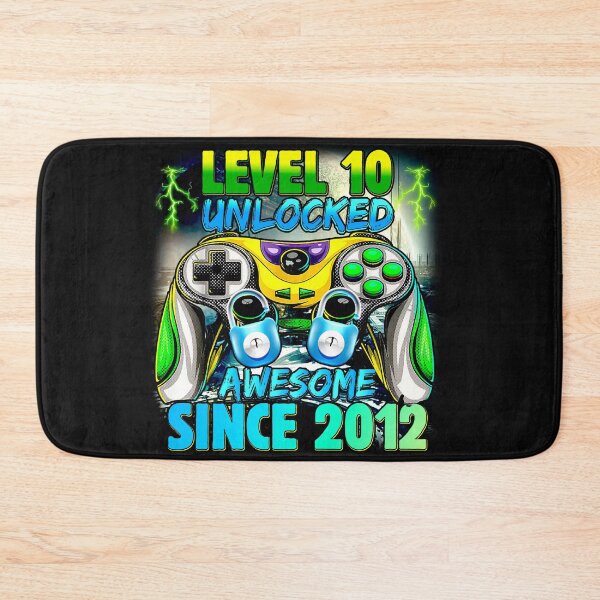 Item preview, Level 10 Unlocked Awesome Since 2012 10th Birthday Gaming boy designed and sold by ospreywear.