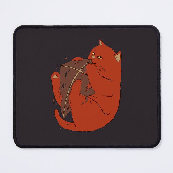 Item preview, Cat & Kite (Umber Cat & Brown Kite) designed and sold by breathlessmouse.