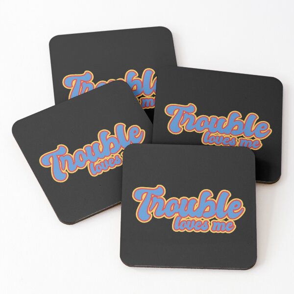 Item preview, Trouble Loves Me - Red, Blue designed and sold by Chubuter.