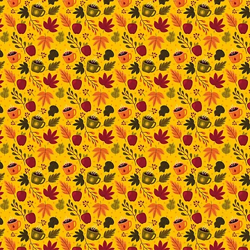 Artwork thumbnail, Hello Autumn Pattern by kapiks