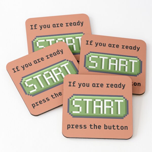 Item preview, Press the start button  - Retro gaming experience - Text based design - Black text designed and sold by Nemesiscrowd.