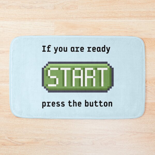 Item preview, Press the start button  - Retro gaming experience - Text based design - Black text designed and sold by Nemesiscrowd.