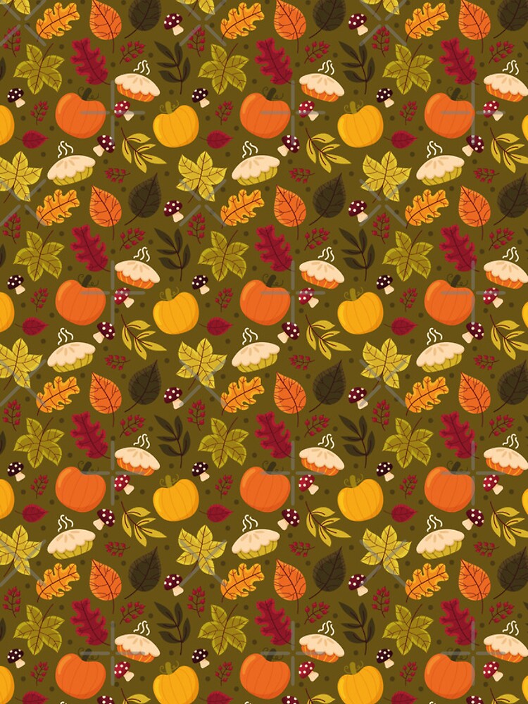 Thumbnail 4 of 4, iPhone Case, Hello Autumn Pattern designed and sold by kapiks.