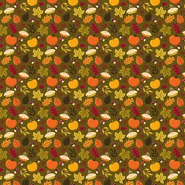 Artwork thumbnail, Hello Autumn Pattern by kapiks
