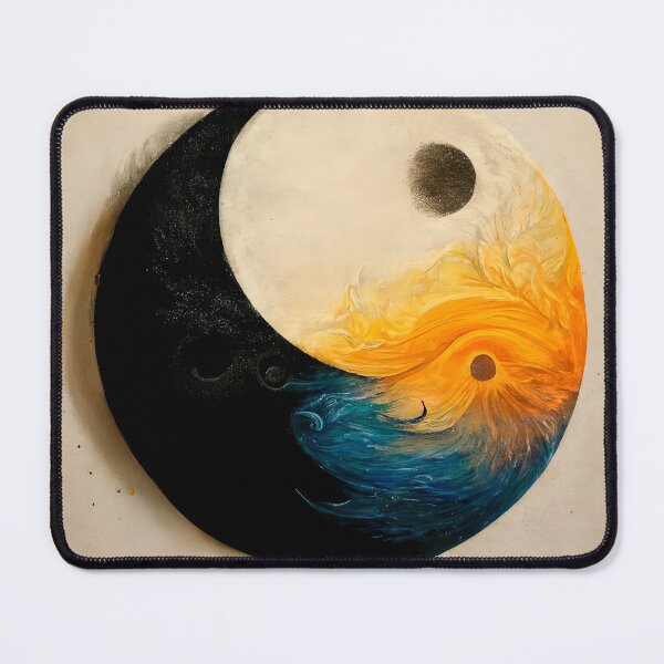 Item preview, Yin and yang water and ice designed and sold by GeneratedArt.