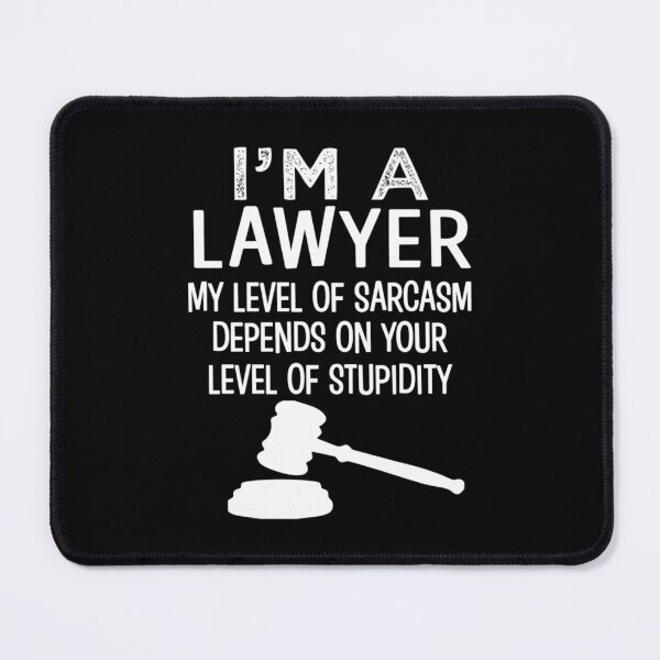 Item preview, I_m a lawyer shirt level of sarcasm funny designed and sold by HelloHKW.