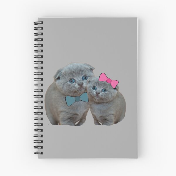 Item preview, A British Short Hair Cat with a Blue and Pink Bow, Gift for The Catlover designed and sold by DiensDesign.