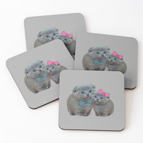 Item preview, A British Short Hair Cat with a Blue and Pink Bow, Gift for The Catlover designed and sold by DiensDesign.