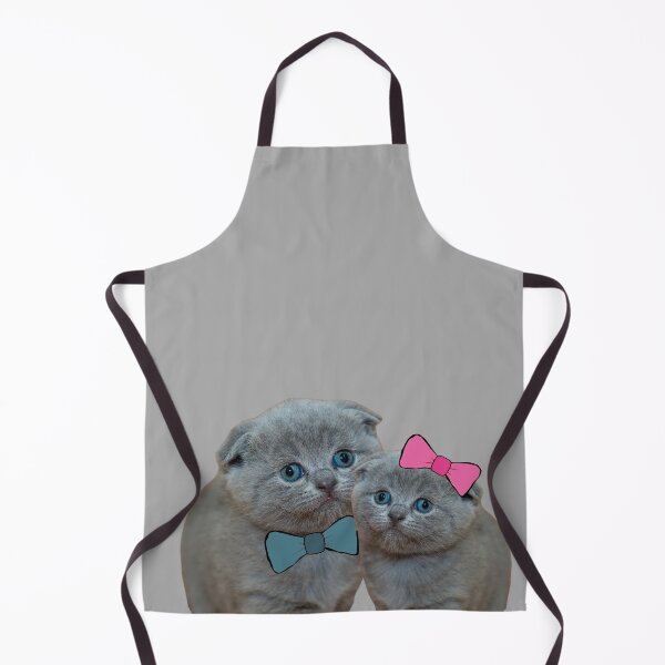 Item preview, A British Short Hair Cat with a Blue and Pink Bow, Gift for The Catlover designed and sold by DiensDesign.