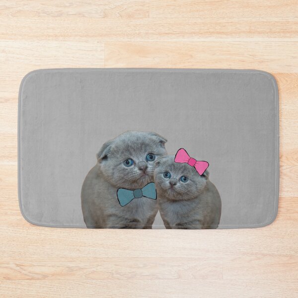 Item preview, A British Short Hair Cat with a Blue and Pink Bow, Gift for The Catlover designed and sold by DiensDesign.