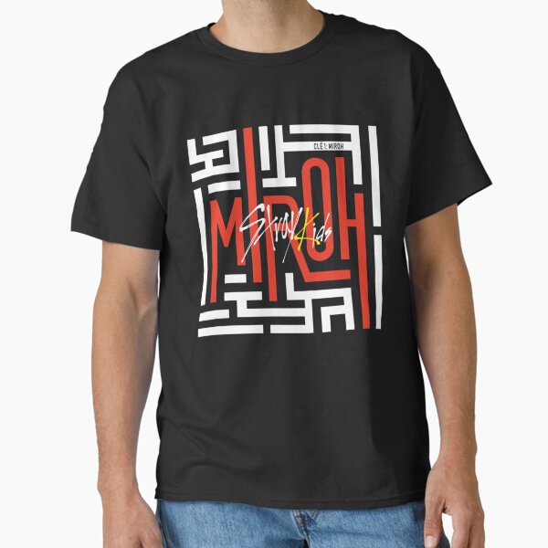 Vista previa del artículo con la obra «KPOP STRAY KIDS LOGO OFICIAL MIROH», diseñado y vendido por HelloHKW.