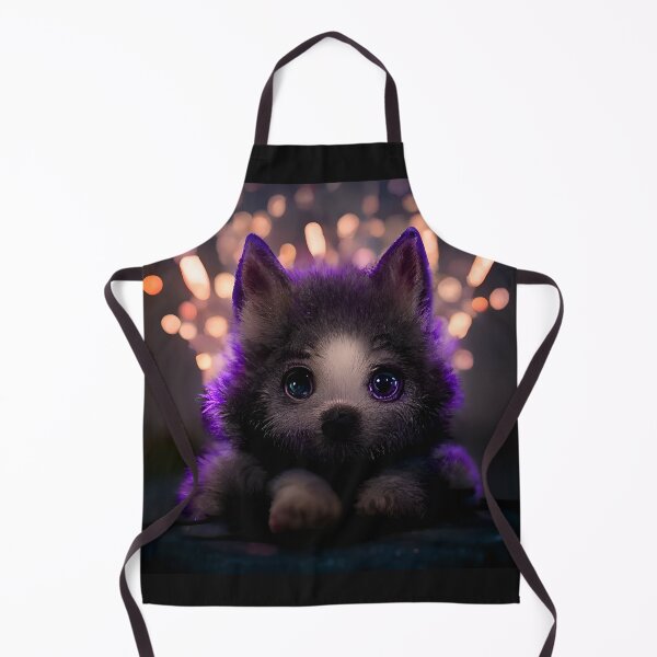 Item preview, Purple baby wolf designed and sold by GeneratedArt.