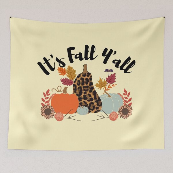 Item preview, It's fall y'all, Hello fall, Happy fall, Happy autumn, Happy Thanksgiving, Celebrate fall, Happy vibes, Happy fall graphic designed and sold by InspiresME.