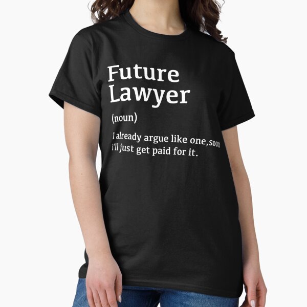 Vista previa del artículo con la obra «Regalos para futuros abogados y estudiantes de la facultad de derecho», diseñado y vendido por HelloHKW.