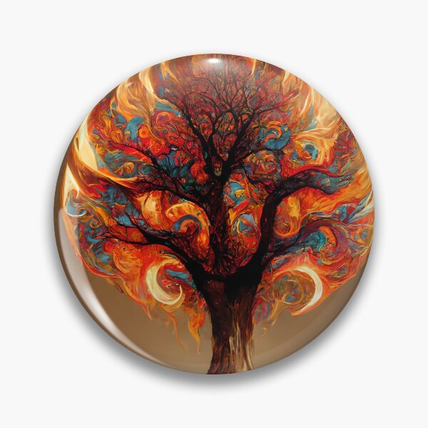 Item preview, Tree of life on fire designed and sold by GeneratedArt.