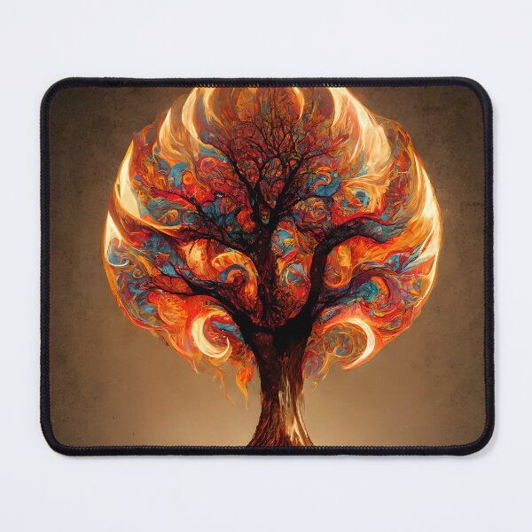 Item preview, Tree of life on fire designed and sold by GeneratedArt.