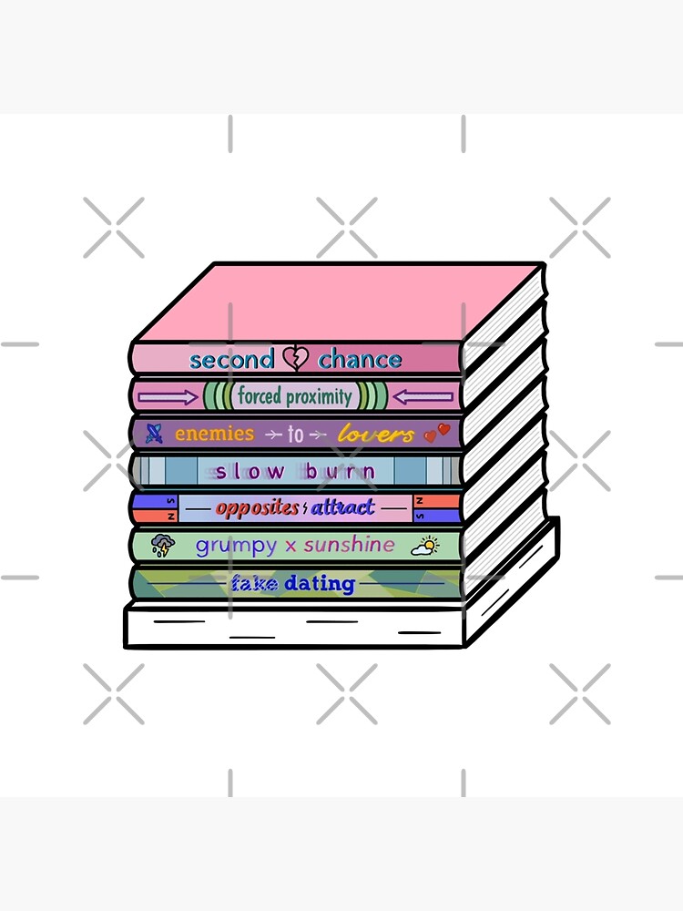 Ali Hazelwood book stack Art Board Print for Sale by