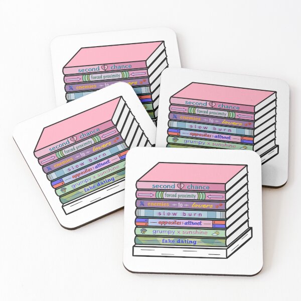 Item preview, Book Stack - Romance Tropes designed and sold by bookshelfsketch.