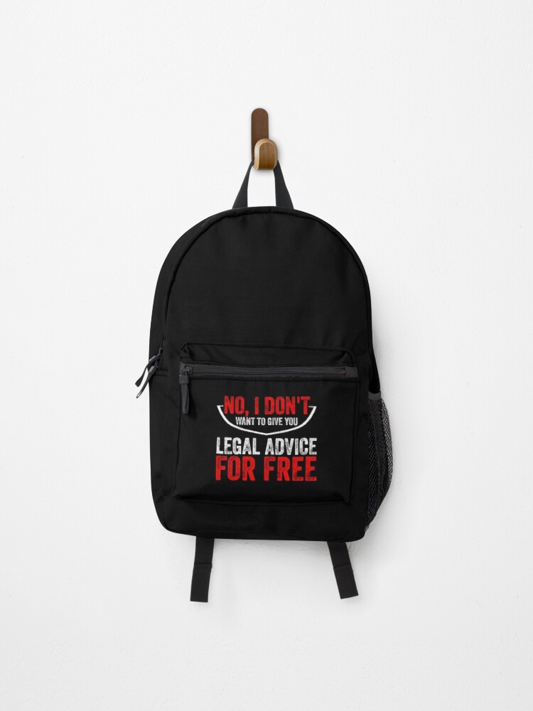 Lawyer Advocate Attorney Law School Graduate Gift Backpack