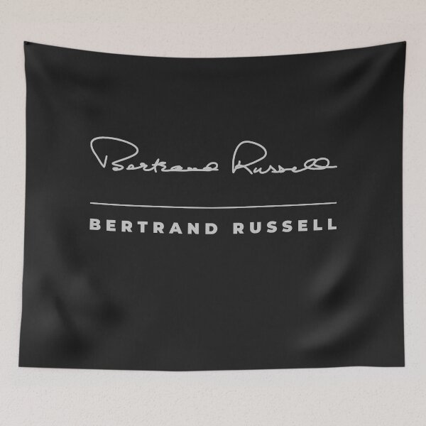 Item preview, Bertrand Russell signature t-shirt designed and sold by CMYKStudio.