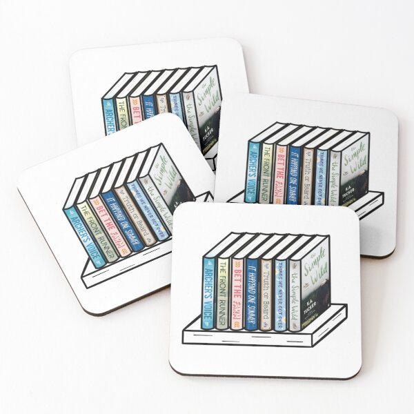Item preview, Book Stack - Small Town Romance designed and sold by bookshelfsketch.