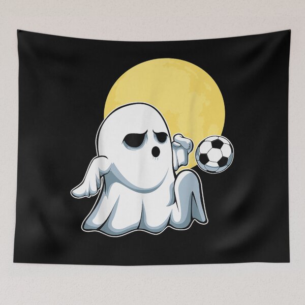 Item preview, Ghost Soccer Player Lazy Halloween Costume Cute Sport  designed and sold by scirarmav.