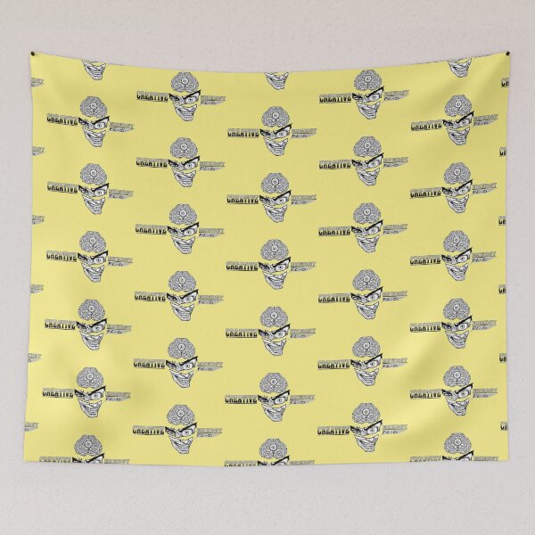 Item preview, WEIRDO - Creative Energy Flo - Face - Black and White - Light Yellow designed and sold by hector2ortega.