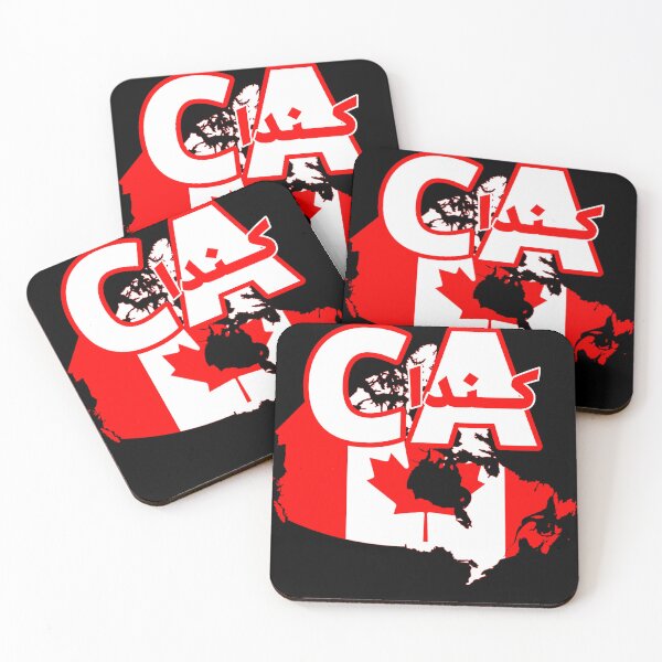 Item preview, Canada Map With Canadian Flag Inside Arabic Calligraphy  designed and sold by catchyology.