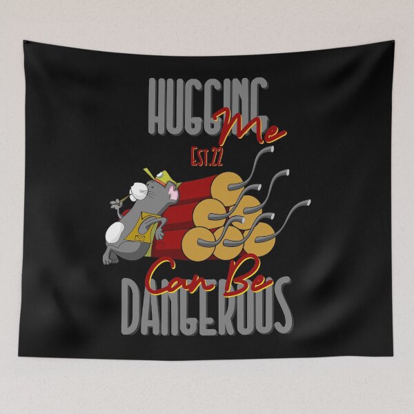 Item preview, HUGGING ME CAN BE DANGEROUS designed and sold by GAADesignz.