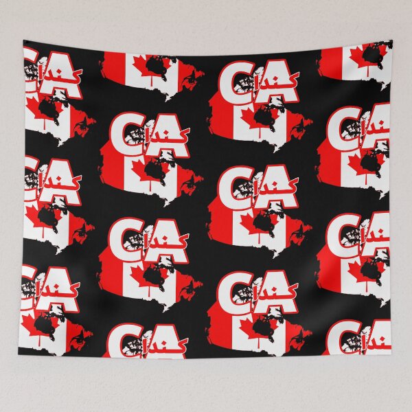 Item preview, Canada Map With Canadian Flag Inside Arabic Calligraphy  designed and sold by catchyology.