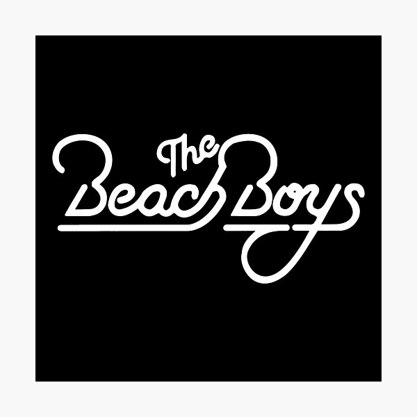 el logo de los chicos de la playa Lámina fotográfica