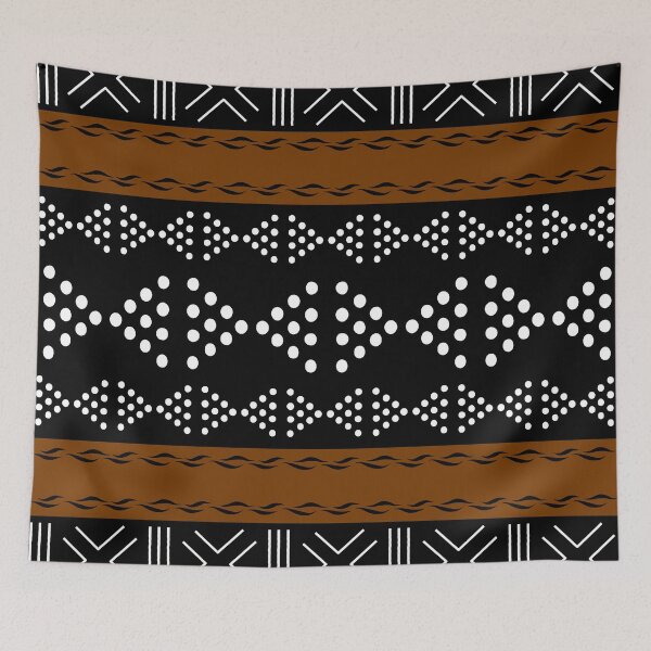 Item preview, African Bogolan Mudcloth Pattern designed and sold by funkyvibes.