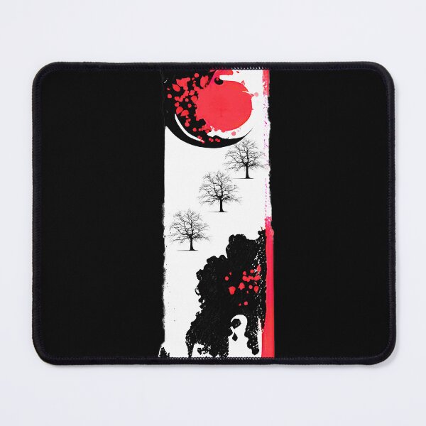 Item preview, Black and Red Pattern and Trees  designed and sold by ralick.