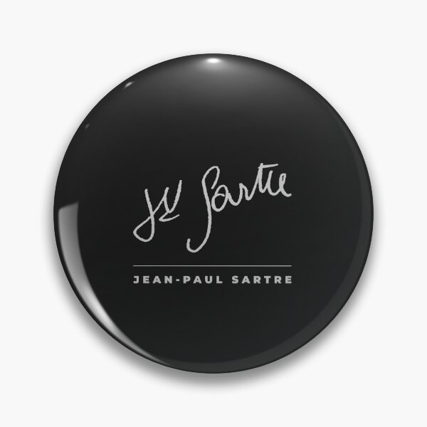 Item preview, Jean-Paul Sartre signature t-shirt designed and sold by CMYKStudio.