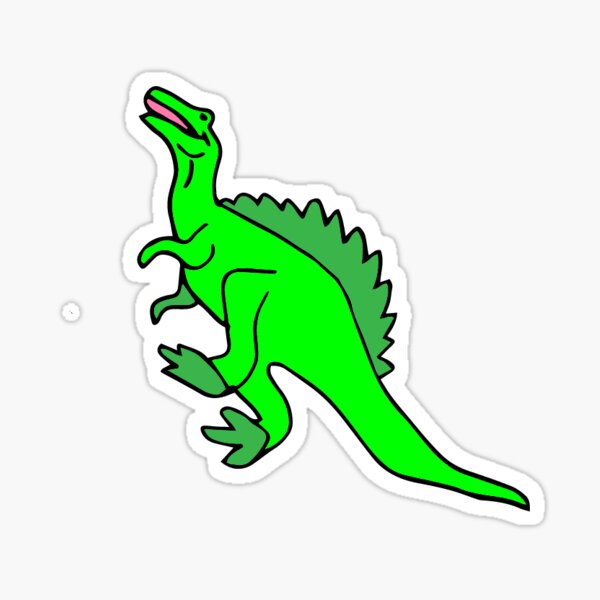 Excited Dinosaur Stickers for Sale