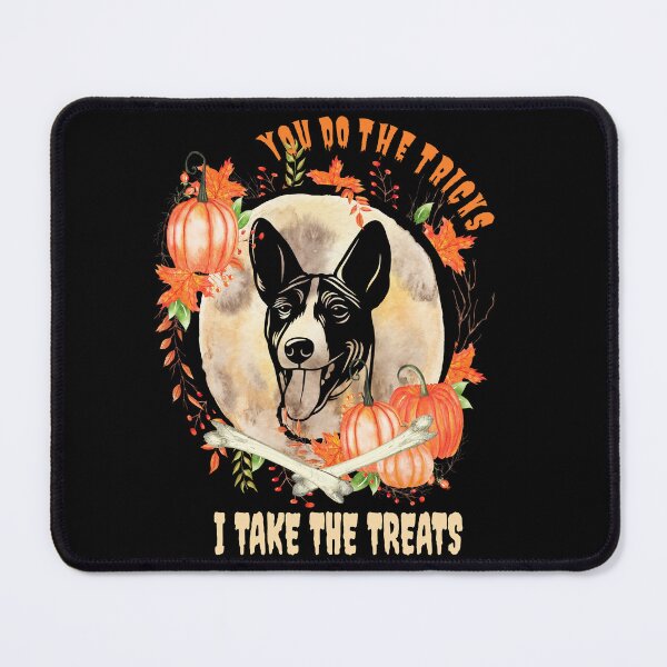 Item preview, Basenji Shepherd Dog Owner Halloween Pumpkin Humor Funny designed and sold by Cuddlythopia.