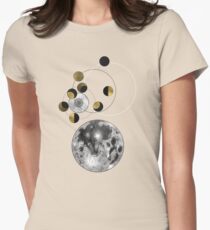 Phases of the Moon Women's Fitted T-Shirt