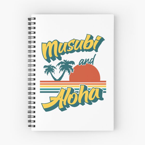 Item preview, Musubi and Aloha Retro Hawaiian Sunset  designed and sold by Huhnerdieb Apparel.