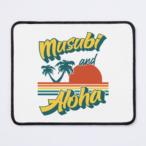 Item preview, Musubi and Aloha Retro Hawaiian Sunset designed and sold by Huhnerdieb Apparel.