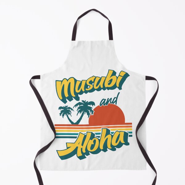 Item preview, Musubi and Aloha Retro Hawaiian Sunset designed and sold by Huhnerdieb Apparel.