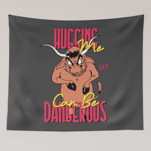 Item preview, HUGGING ME CAN BE DANGEROUS designed and sold by GAADesignz.