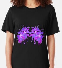 MvS-PurpleFloral Slim Fit T-Shirt