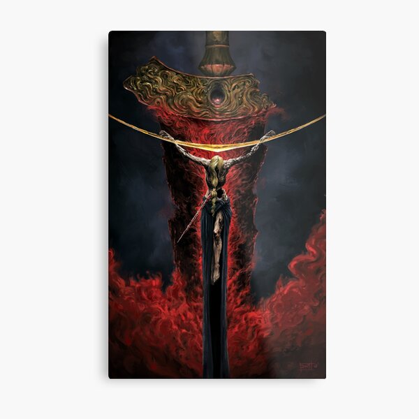 Marika & Radagon Metal Print by Alcoz