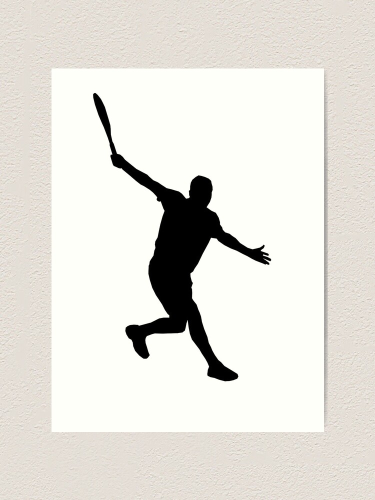 Stan Wawrinka Backhand Silhouette Art Print By Njf108 Redbubble