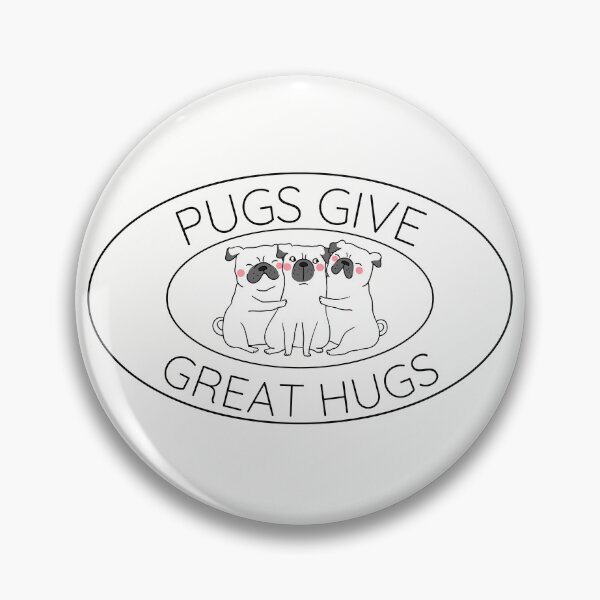 Item preview, Pugs Give Great Hugs Funny Pug Design designed and sold by to-esu.