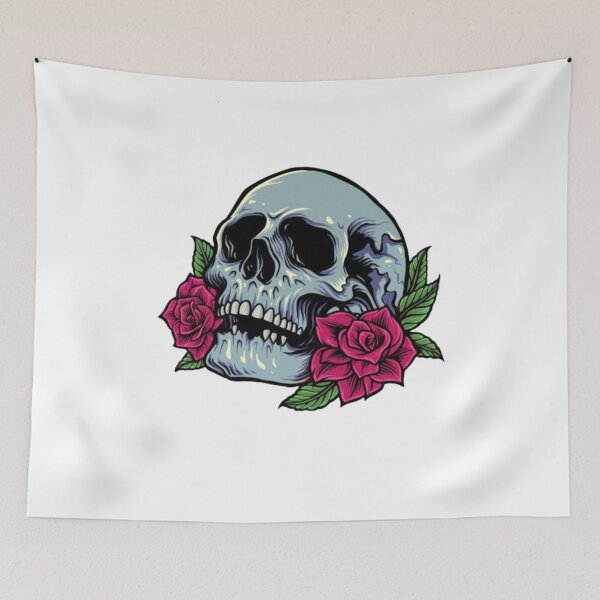 Item preview, Bull skull with cacti crown - hand painted watercolor designed and sold by Stevenobinsun.