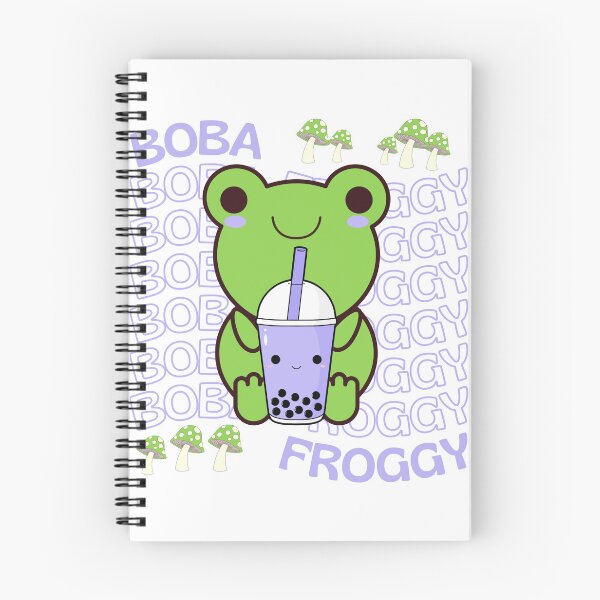 Item preview, Cute Cartoon Kawaii Frog drinking Boba Tea | adorable Boba animals | Kawaii aesthetic | Kawaii Boba Tea Frog | Froggy Boba | Chibi kawaii frog and mushroom designed and sold by Saffire6.