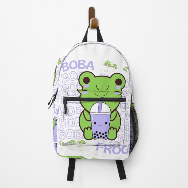 Item preview, Cute Cartoon Kawaii Frog drinking Boba Tea | adorable Boba animals | Kawaii aesthetic | Kawaii Boba Tea Frog | Froggy Boba | Chibi kawaii frog and mushroom designed and sold by Saffire6.